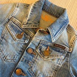 Nudie Jeans Light Blue Kids Denim Jacket Tiny Tore Kid 2YR 2T